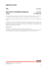Application sheet for TSH